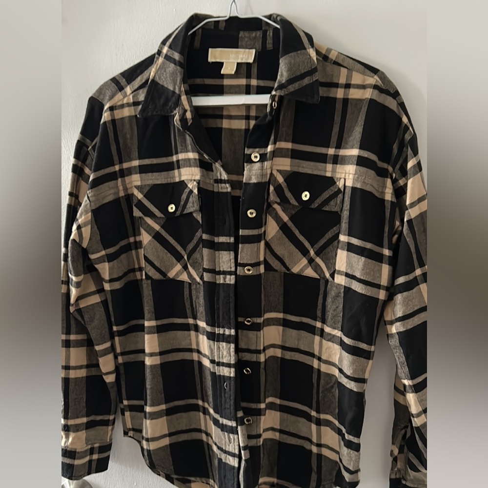 Michael Kors Black and White Flannel